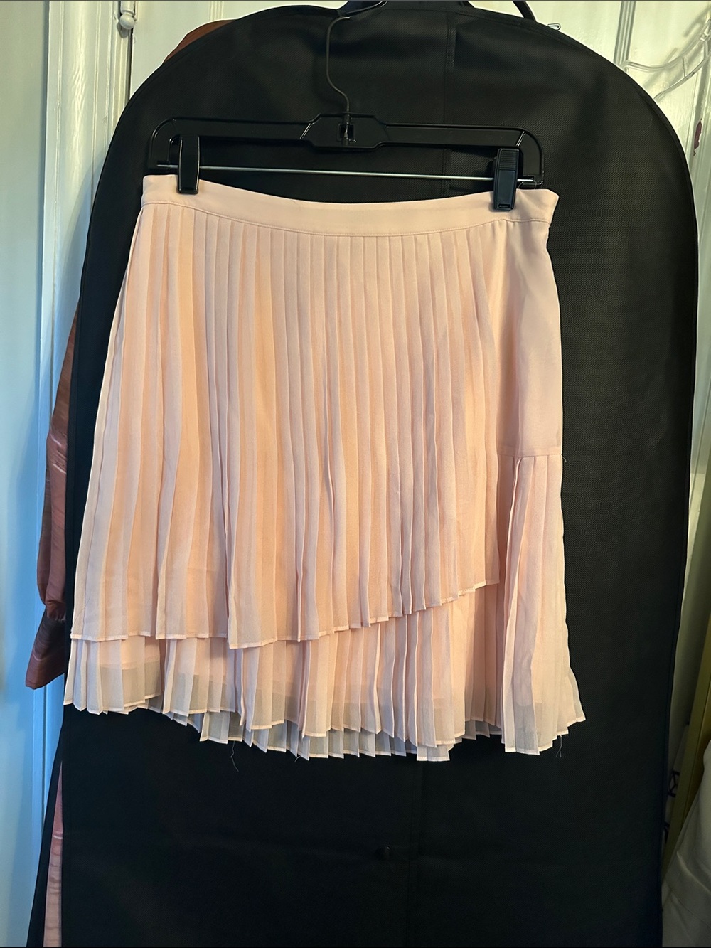 Vince Camuto Pleated Pink Skirt